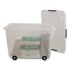 Advantus Storage Box, Letter/Legal, 15-gal., Clear 34009